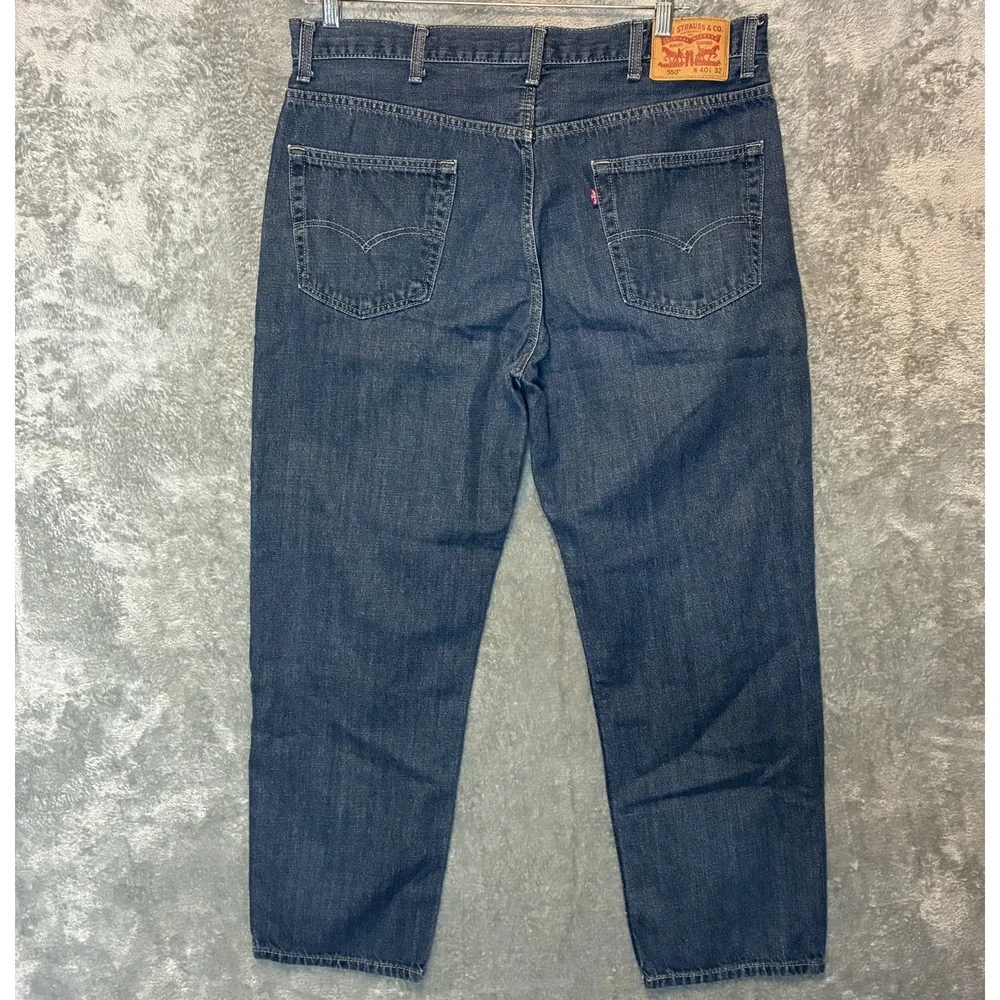 Levi's 550 Men Relaxed Fit Denim Jean 40x32 Classic Modern Basic Everyday Cotton